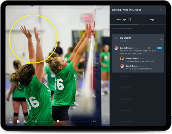 club volleyball hudl messaging